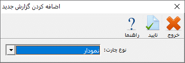 تعیین نوع چارت جدول